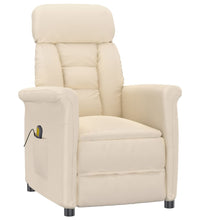 Massagesessel Beige Mikrofasergewebe