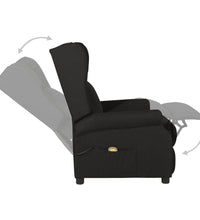 Massagesessel Schwarz Stoff