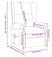 Massagesessel Braun Stoff