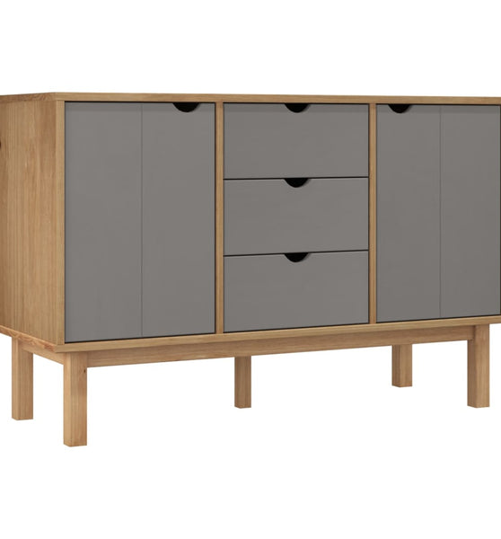 Sideboard OTTA Braun&Grau 113,5x43x73 cm Massivholz Kiefer