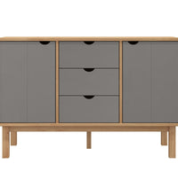 Sideboard OTTA Braun&Grau 113,5x43x73 cm Massivholz Kiefer