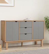 Sideboard OTTA Braun&Grau 113,5x43x73 cm Massivholz Kiefer