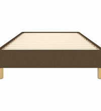 Bettgestell ohne Matratze Dunkelbraun 90x190 cm Stoff