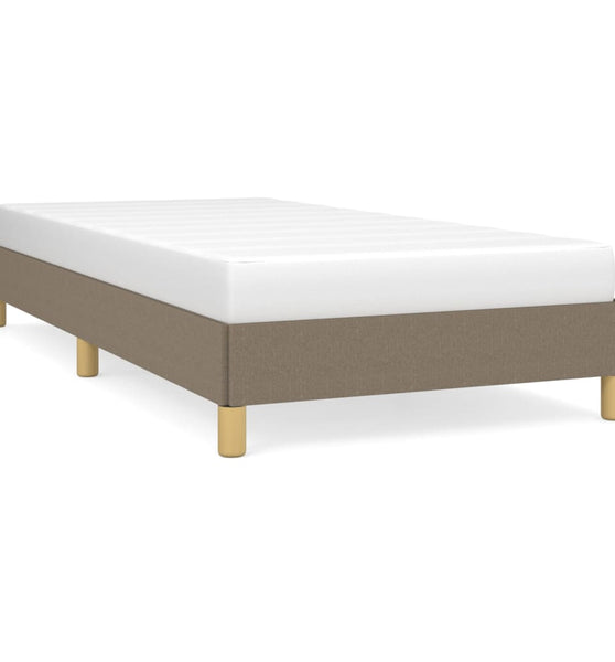 Bettgestell ohne Matratze Taupe 90x190 cm Stoff