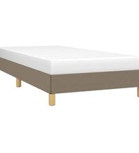 Bettgestell ohne Matratze Taupe 90x190 cm Stoff