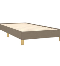 Bettgestell ohne Matratze Taupe 90x190 cm Stoff