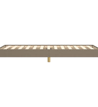 Bettgestell ohne Matratze Taupe 90x190 cm Stoff