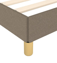 Bettgestell ohne Matratze Taupe 90x190 cm Stoff