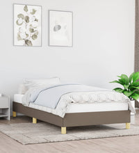 Bettgestell ohne Matratze Taupe 90x190 cm Stoff