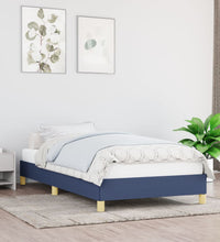 Bettgestell ohne Matratze Blau 90x190 cm Stoff