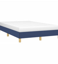 Bettgestell ohne Matratze Blau 120x200 cm Stoff