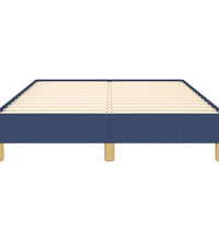 Bettgestell ohne Matratze Blau 120x200 cm Stoff