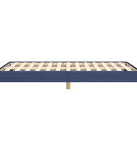 Bettgestell ohne Matratze Blau 120x200 cm Stoff