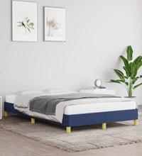 Bettgestell ohne Matratze Blau 120x200 cm Stoff