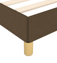 Bettgestell ohne Matratze Dunkelbraun 180x200 cm Stoff
