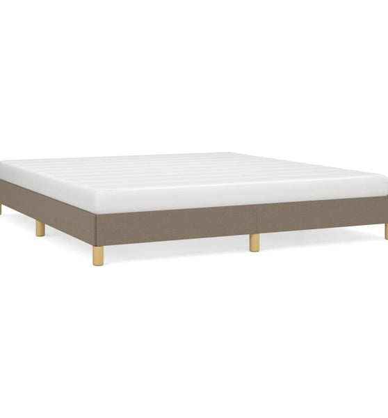 Bettgestell ohne Matratze Taupe 180x200 cm Stoff