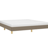 Bettgestell ohne Matratze Taupe 180x200 cm Stoff