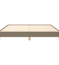 Bettgestell ohne Matratze Taupe 180x200 cm Stoff