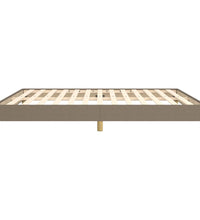 Bettgestell ohne Matratze Taupe 180x200 cm Stoff