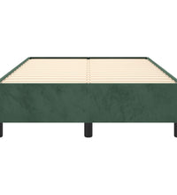 Bettgestell ohne Matratze Dunkelgrün 120x200 cm Samt