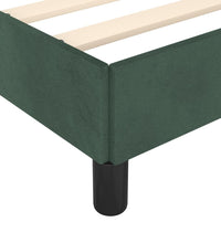 Bettgestell ohne Matratze Dunkelgrün 120x200 cm Samt