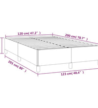 Bettgestell ohne Matratze Dunkelgrün 120x200 cm Samt
