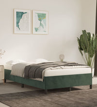 Bettgestell ohne Matratze Dunkelgrün 120x200 cm Samt