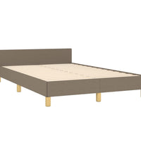 Bettgestell ohne Matratze Taupe 120x200 cm Stoff