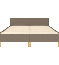 Bettgestell ohne Matratze Taupe 120x200 cm Stoff