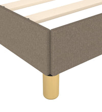 Bettgestell ohne Matratze Taupe 120x200 cm Stoff