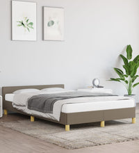 Bettgestell ohne Matratze Taupe 120x200 cm Stoff