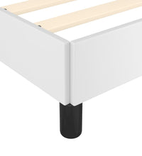 Bettgestell mit Kopfteil ohne Matratze Weiß 100x200 cm