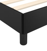 Bettgestell mit Kopfteil ohne Matratze Schwarz 120x200 cm