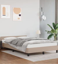 Bettgestell mit Kopfteil ohne Matratze Cappuccino 140x190 cm