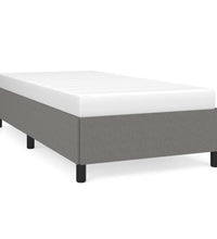 Bettgestell ohne Matratze Dunkelgrau 90x190 cm Einzelstoff