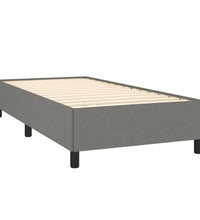 Bettgestell ohne Matratze Dunkelgrau 90x190 cm Einzelstoff