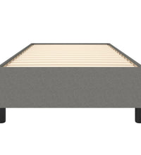 Bettgestell ohne Matratze Dunkelgrau 90x190 cm Einzelstoff