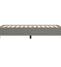 Bettgestell ohne Matratze Dunkelgrau 90x190 cm Einzelstoff