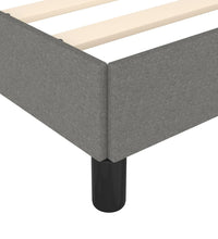 Bettgestell ohne Matratze Dunkelgrau 90x190 cm Einzelstoff