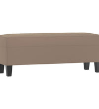 Sitzbank Taupe 100x35x41 cm Mikrofasergewebe