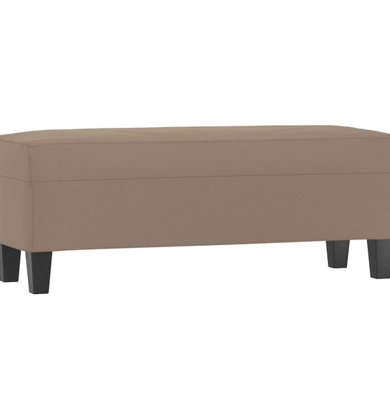 Sitzbank Taupe 100x35x41 cm Mikrofasergewebe