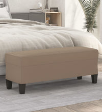 Sitzbank Taupe 100x35x41 cm Mikrofasergewebe