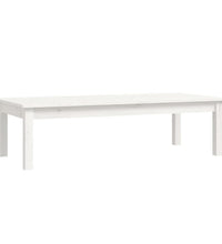 Couchtisch Weiß 110x50x30 cm Massivholz Kiefer