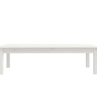 Couchtisch Weiß 110x50x30 cm Massivholz Kiefer