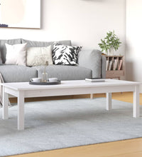 Couchtisch Weiß 110x50x30 cm Massivholz Kiefer