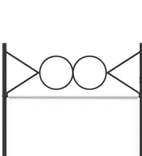 6-tlg. Paravent Weiß 240x200 cm Stoff