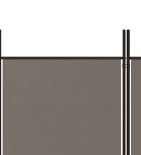 6-tlg. Paravent Anthrazit 300x220 cm Stoff