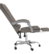 Bürostuhl mit Massagefunktion Taupe Stoff