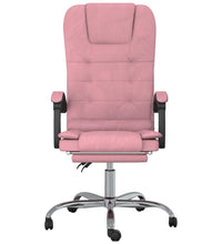 Bürostuhl mit Massagefunktion Rosa Samt