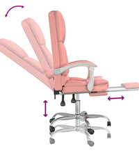 Bürostuhl mit Massagefunktion Rosa Kunstleder